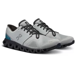 On Running On Cloud X 3 Hardloopschoenen - Glacier & Iron