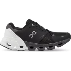 On Running On Cloudflyer 4 Wide Women Running Shoe - Black & White