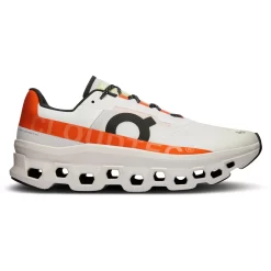 On Running On Cloudmonster Hardloopschoenen - Undyed-White & Flame -On Running on cloudmonster men running shoe undyyed white flame 2 1531542