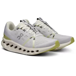 On Running On Cloudsurfer Dames Hardloopschoenen - White & Sand